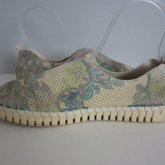 Ilse Jacobsen Womens 8.5 - 9 Shoes Sage Green Floral Tulip 139 Slip On Floral 39 - Picture 8 of 15